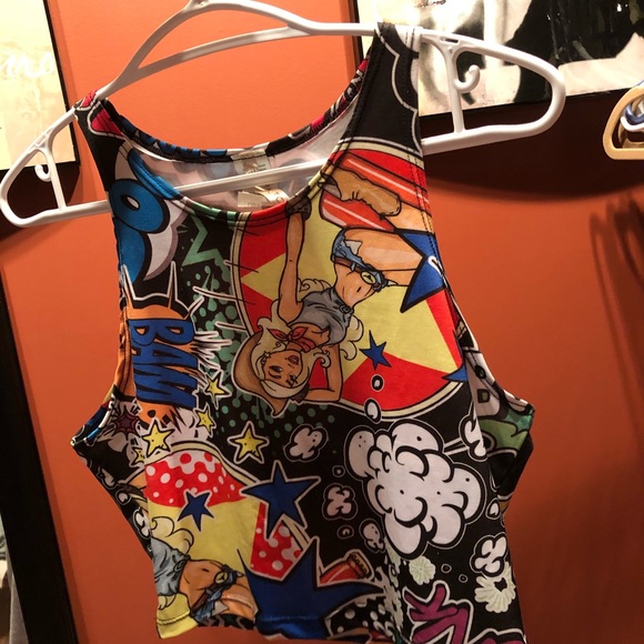 Comic Crop Top - Picture 2 of 2